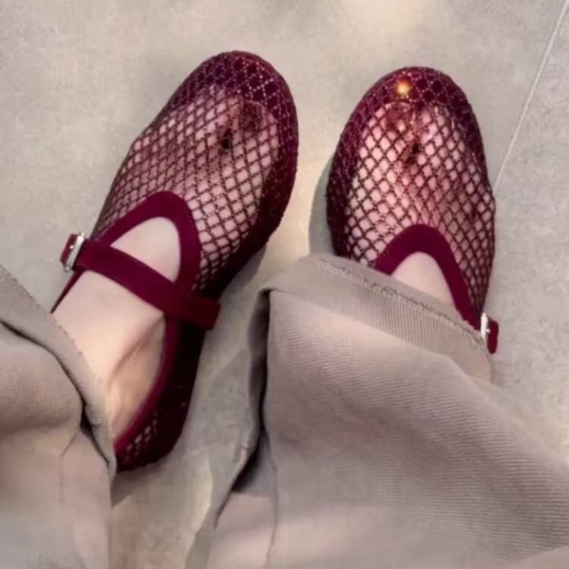 صنادل باوتو نسائية مرصعة بالأح - مراجعة Sandals وسعره